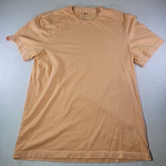 J.Crew Mens Peach Broken-In Slim T-Shirt 100% Cotton Casual Crewneck Size S - Picture 1 of 7